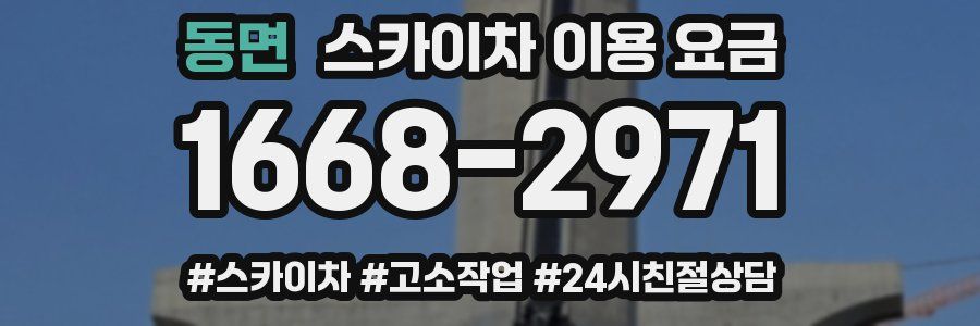 동면 스카이차 이용 요금