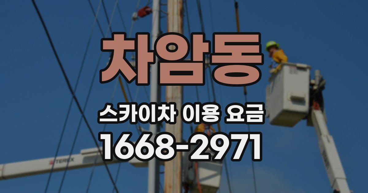 차암동 스카이차 이용 요금