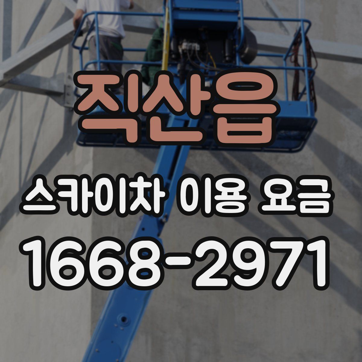직산읍 스카이차 이용 요금