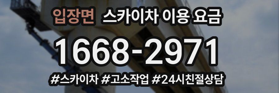 입장면 스카이차 이용 요금