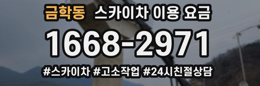 금학동 스카이차 이용 요금