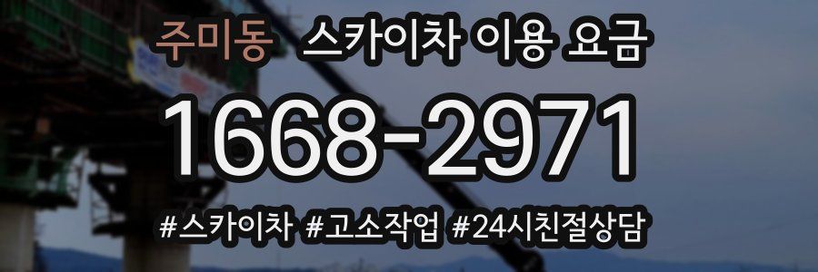 주미동 스카이차 이용 요금