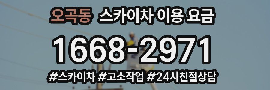 오곡동 스카이차 이용 요금