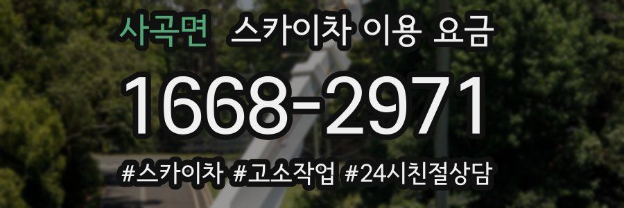 사곡면 스카이차 이용 요금