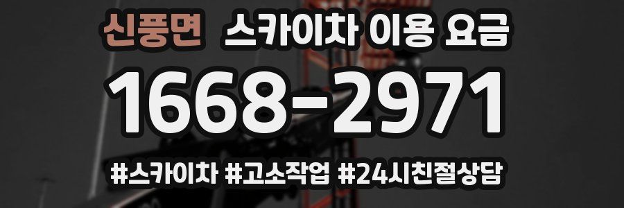 신풍면 스카이차 이용 요금
