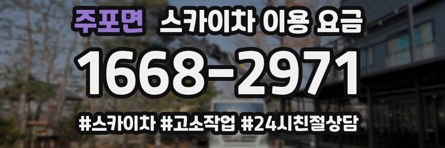 주포면 스카이차 이용 요금