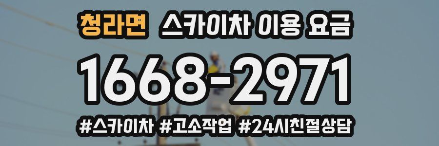 청라면 스카이차 이용 요금