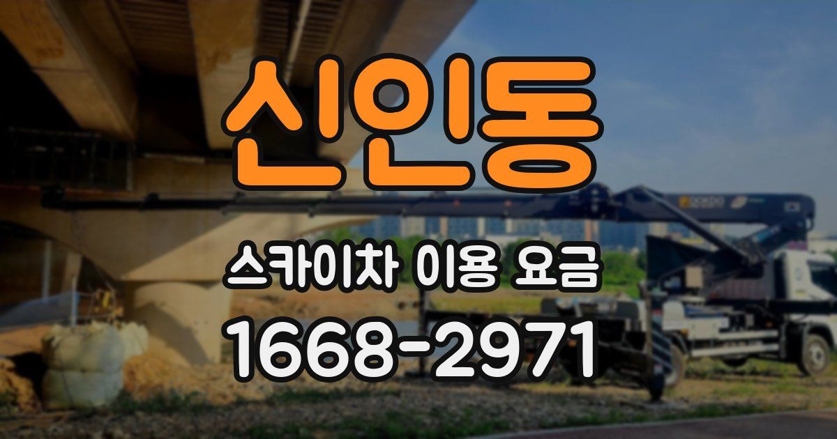 신인동 스카이차 이용 요금