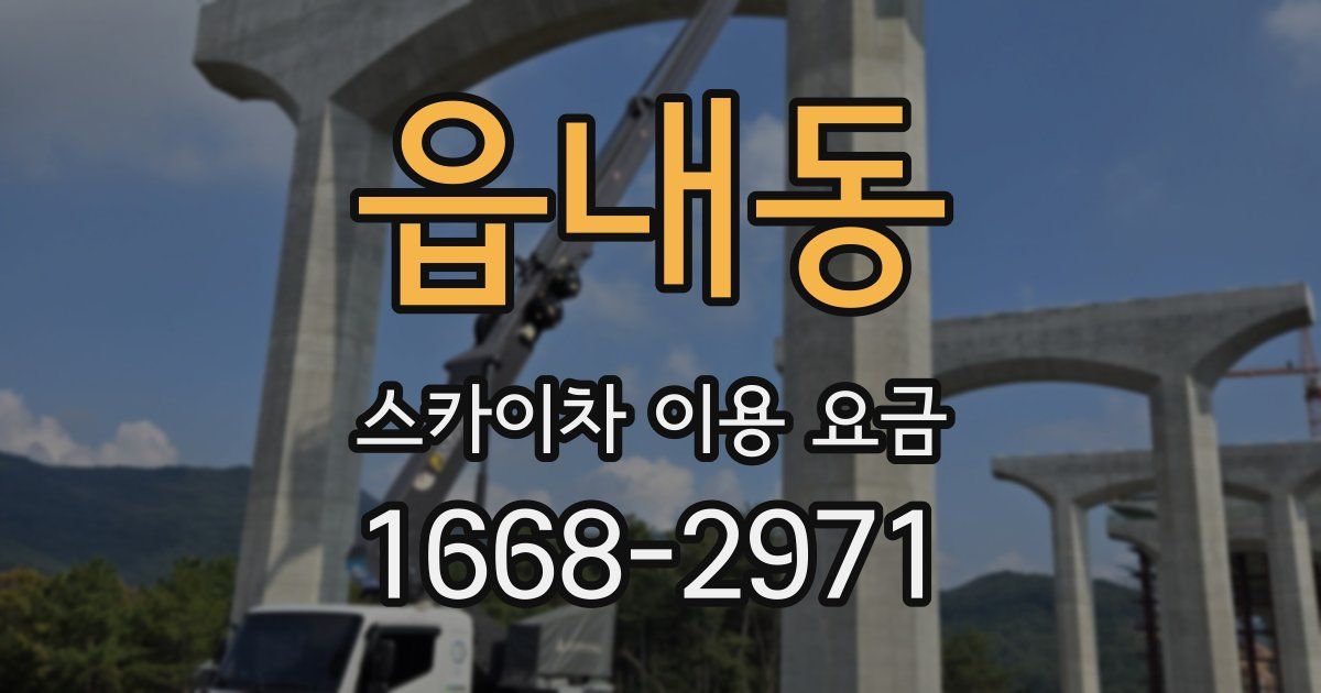 읍내동 스카이차 이용 요금