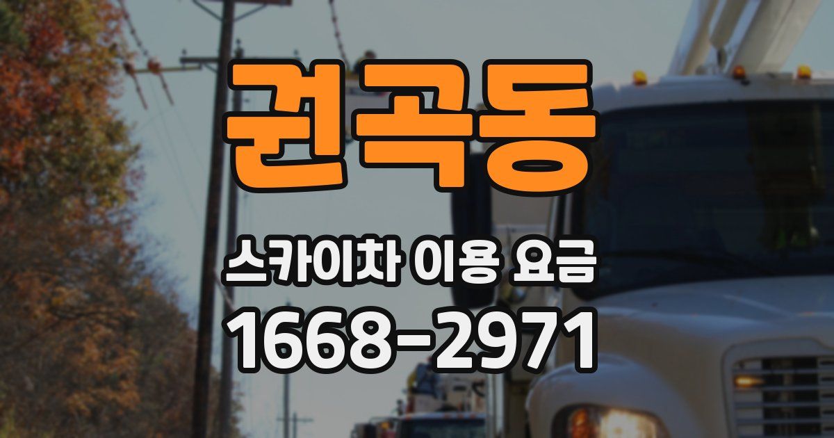 권곡동 스카이차 이용 요금