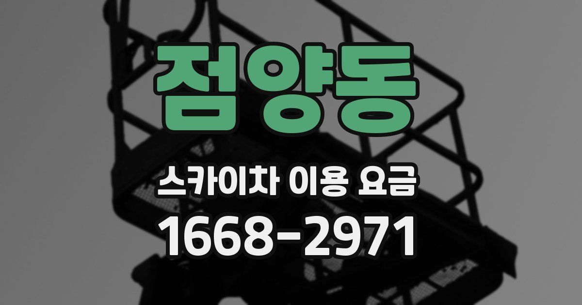 점양동 스카이차 이용 요금