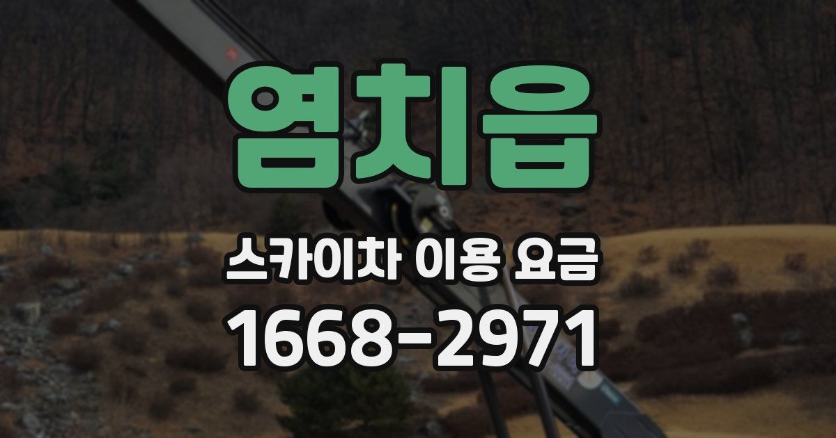 염치읍 스카이차 이용 요금