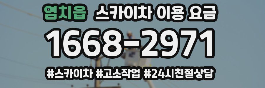 염치읍 스카이차 이용 요금