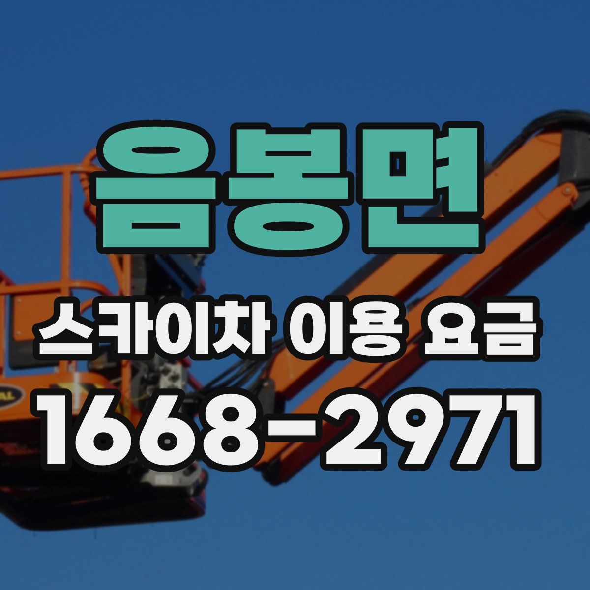 음봉면 스카이차 이용 요금