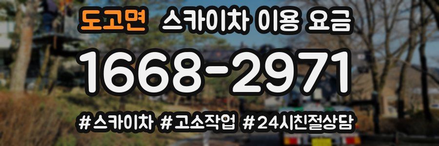 도고면 스카이차 이용 요금