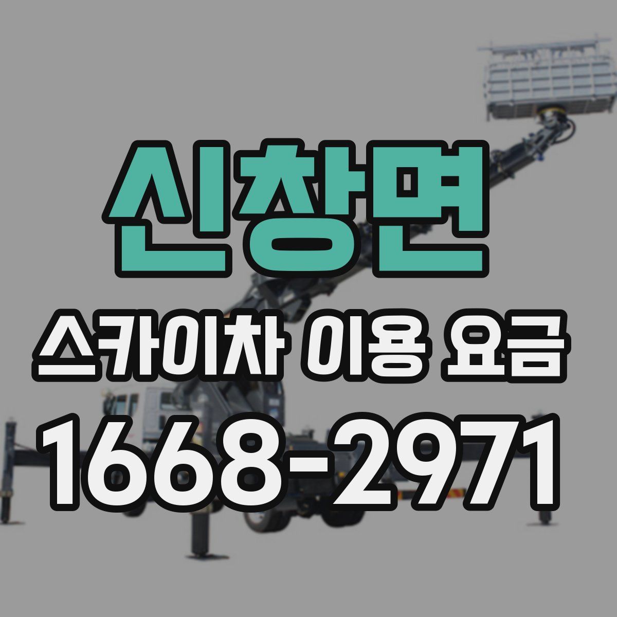 신창면 스카이차 이용 요금