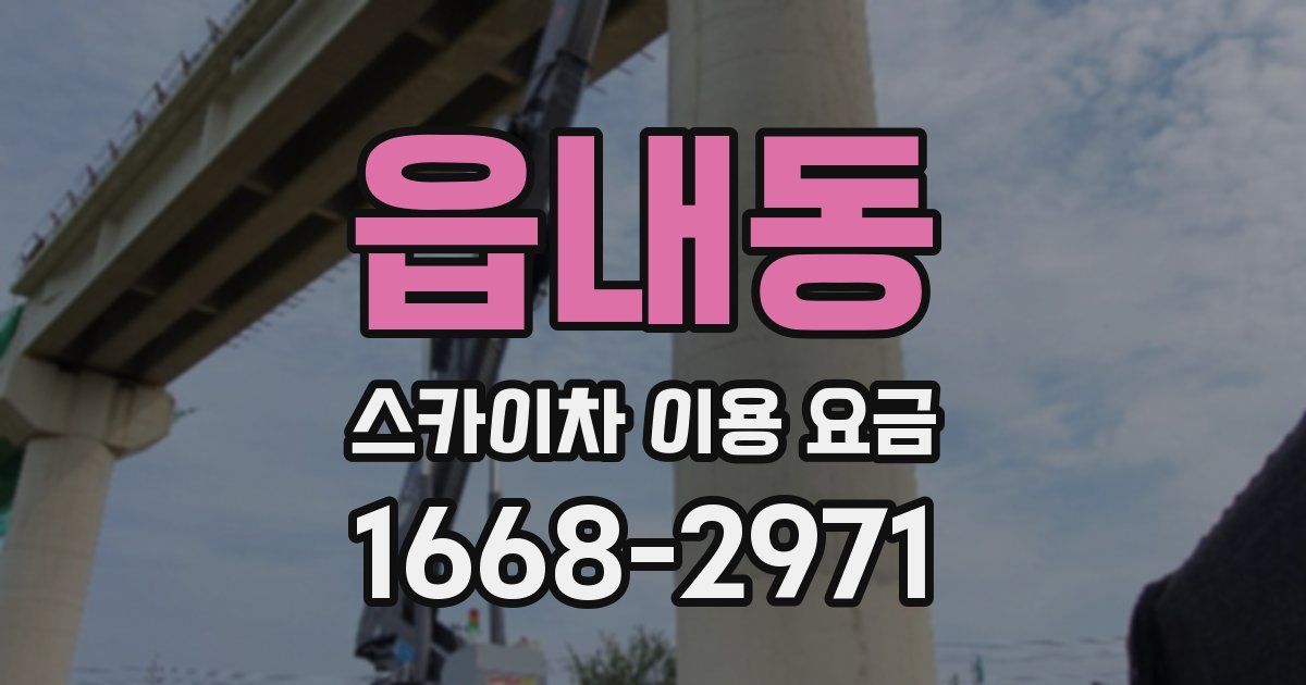 읍내동 스카이차 이용 요금