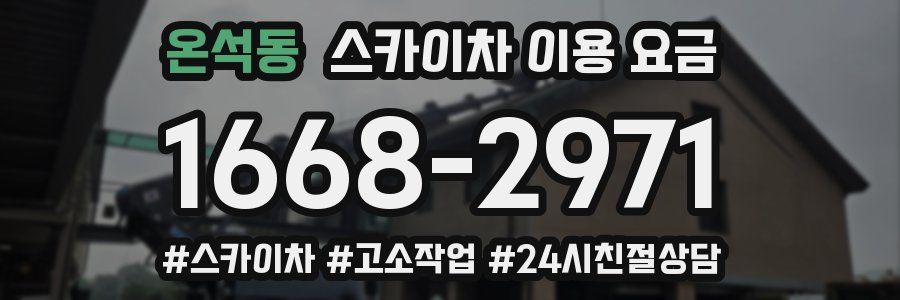 온석동 스카이차 이용 요금