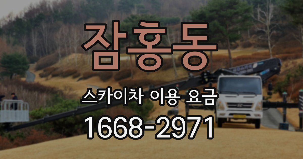 잠홍동 스카이차 이용 요금