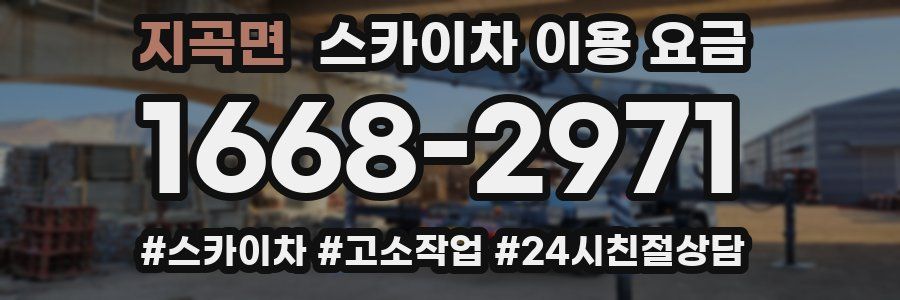 지곡면 스카이차 이용 요금
