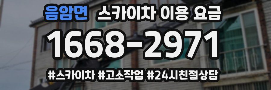 음암면 스카이차 이용 요금