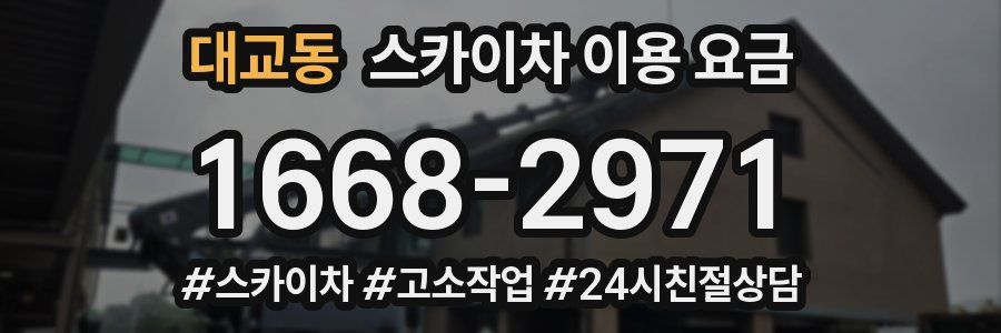 대교동 스카이차 이용 요금