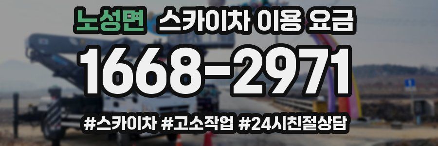 노성면 스카이차 이용 요금