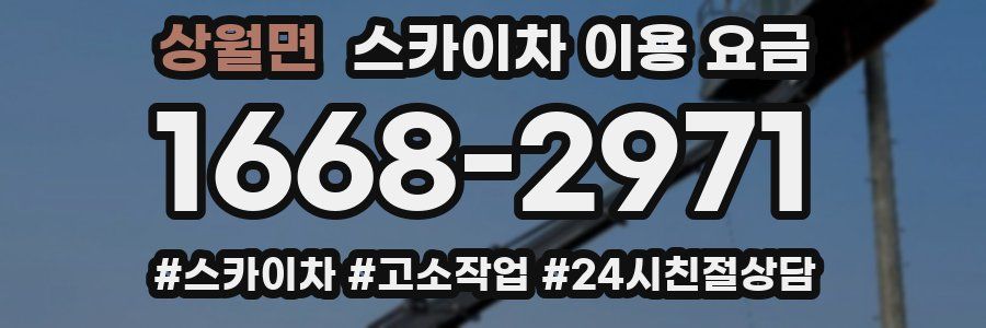 상월면 스카이차 이용 요금