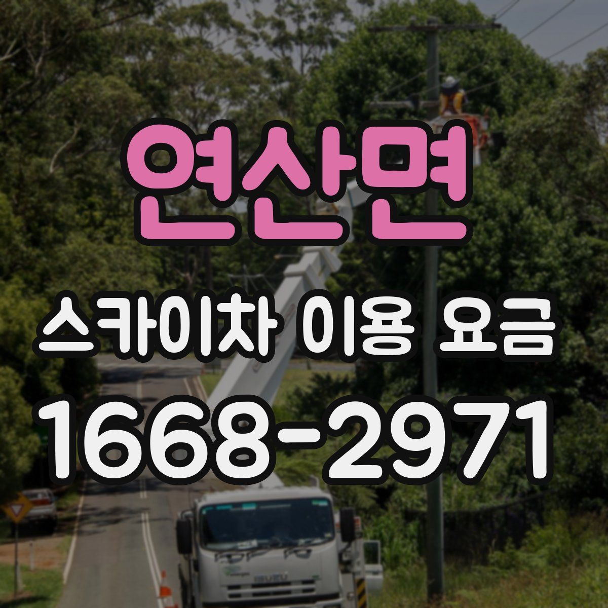 연산면 스카이차 이용 요금