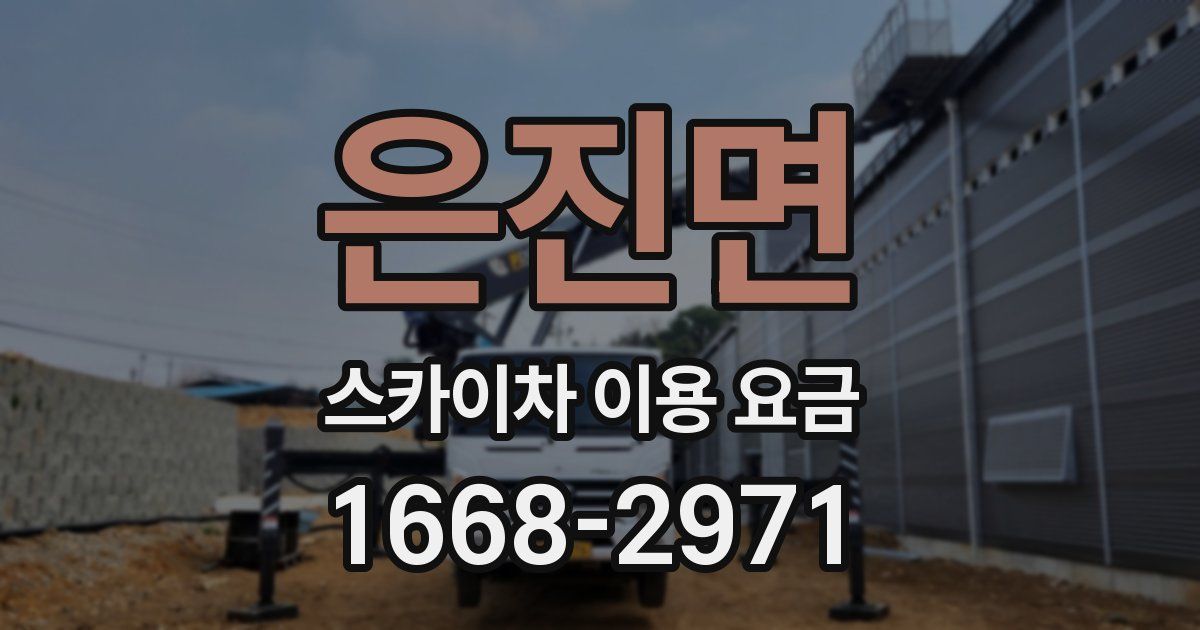 은진면 스카이차 이용 요금