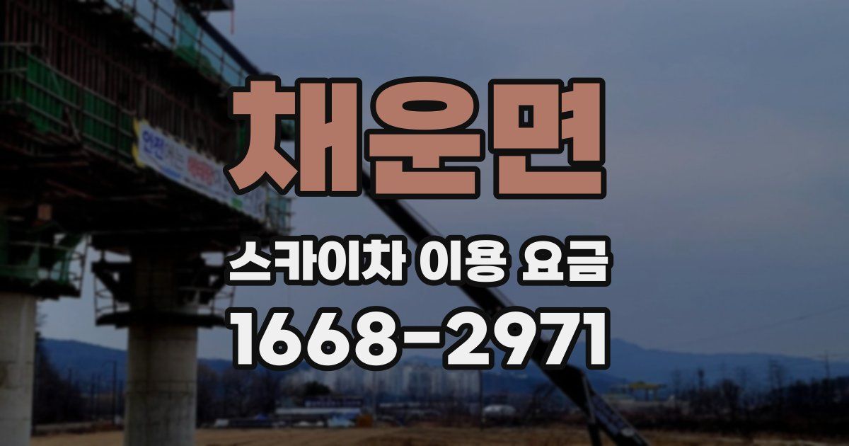 채운면 스카이차 이용 요금