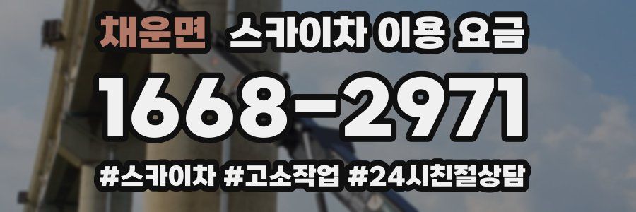 채운면 스카이차 이용 요금