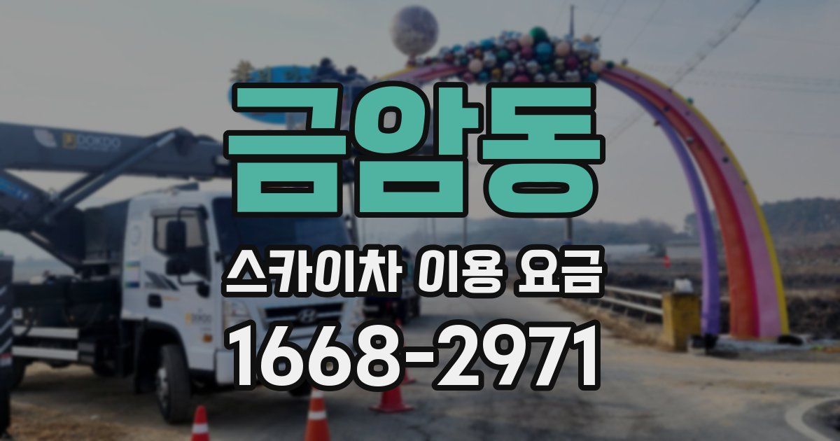 금암동 스카이차 이용 요금