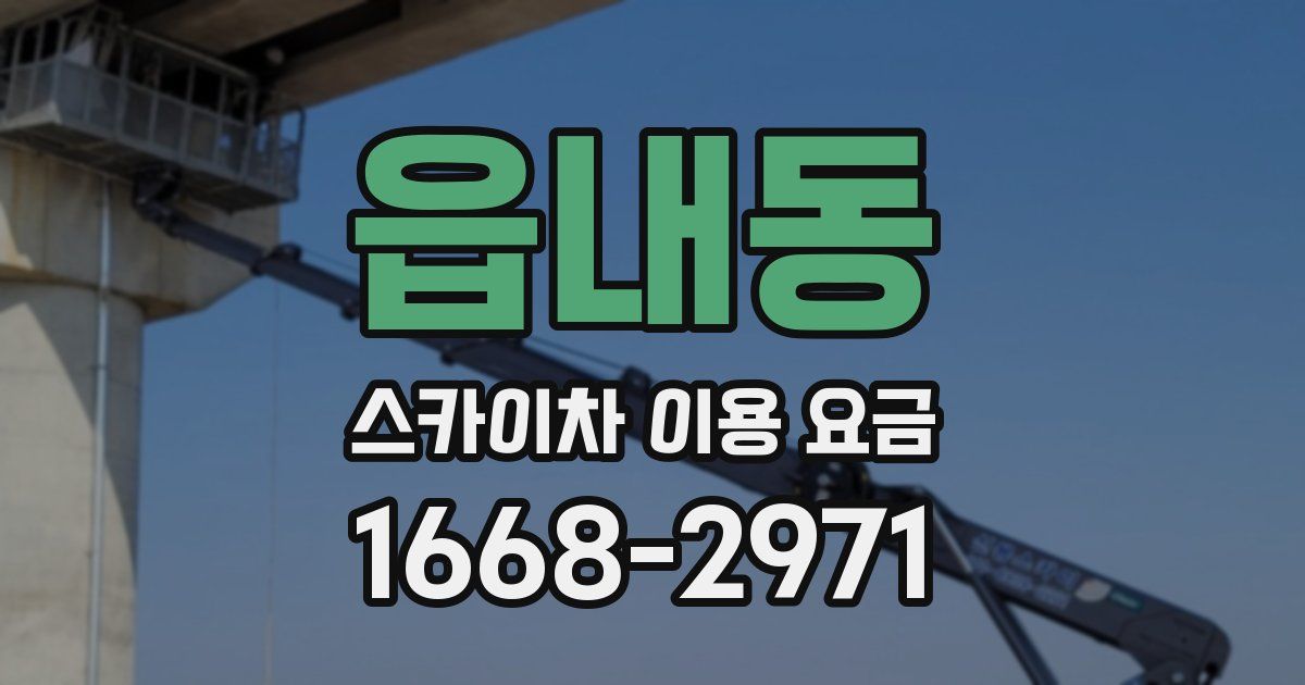 읍내동 스카이차 이용 요금
