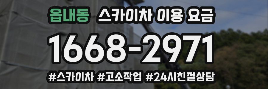 읍내동 스카이차 이용 요금