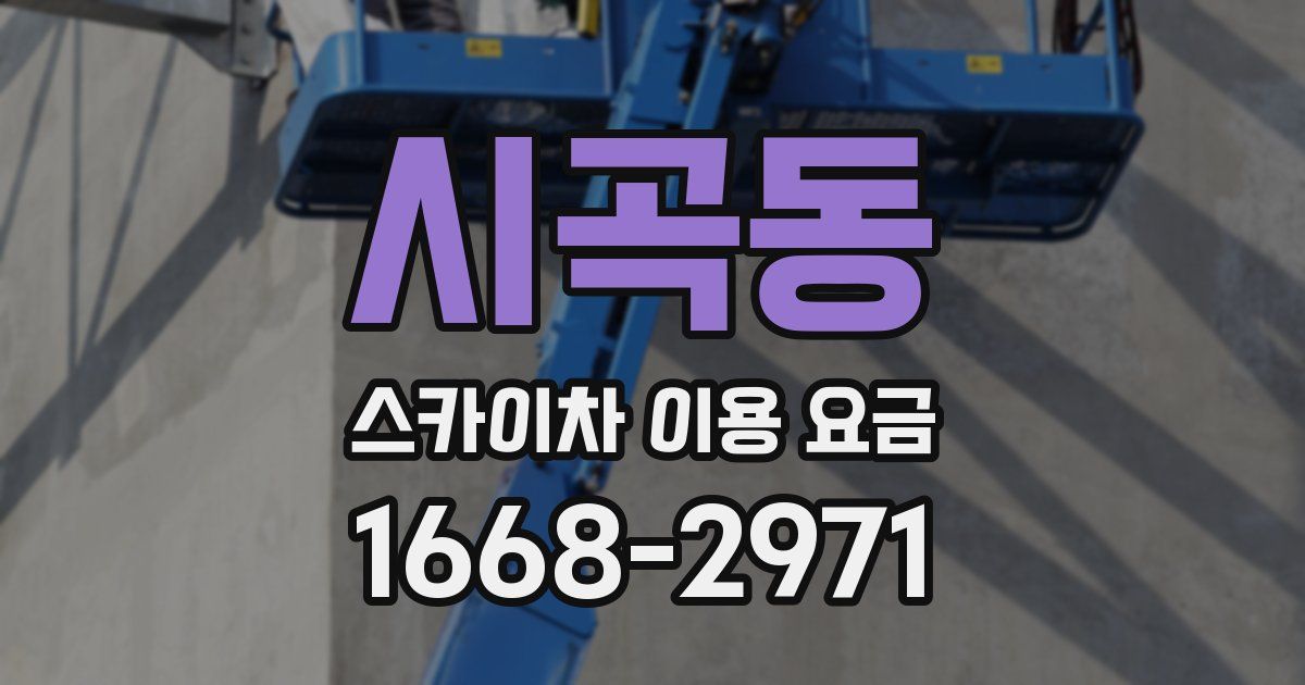 시곡동 스카이차 이용 요금