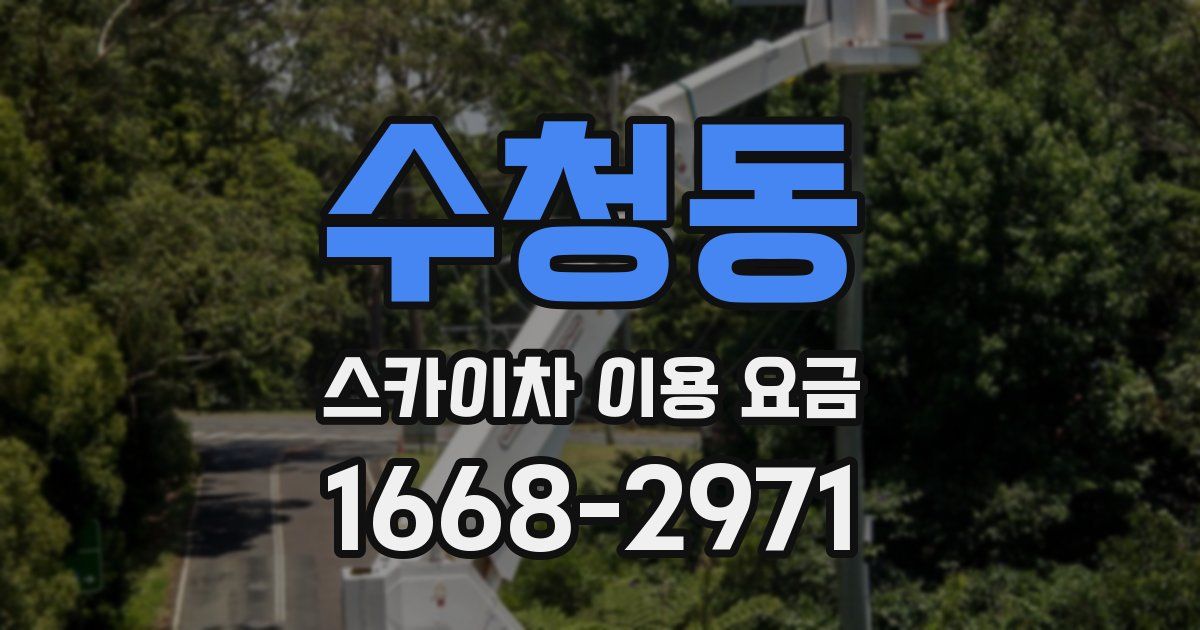 수청동 스카이차 이용 요금