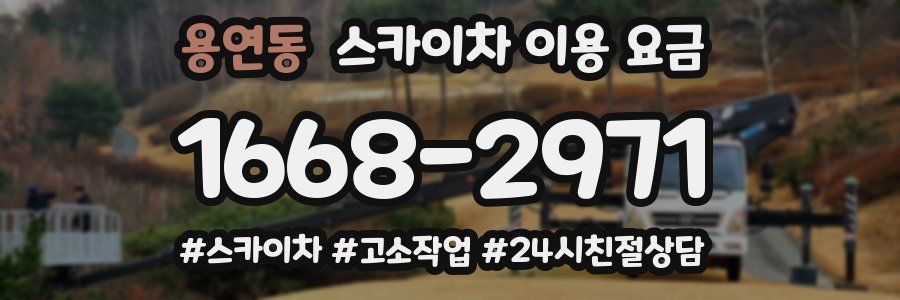 용연동 스카이차 이용 요금