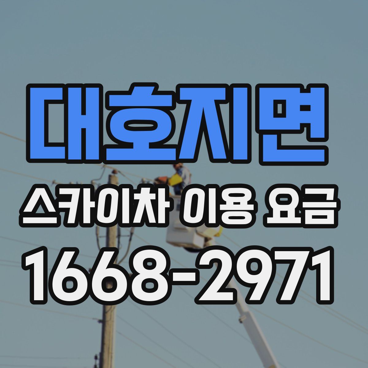 대호지면 스카이차 이용 요금