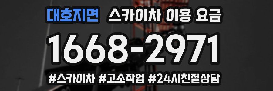 대호지면 스카이차 이용 요금