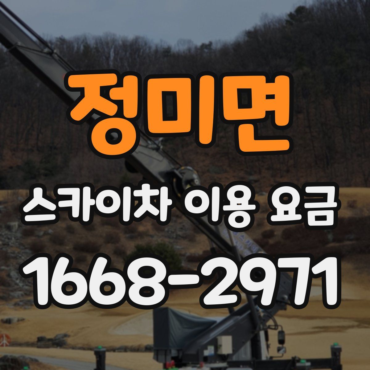 정미면 스카이차 이용 요금