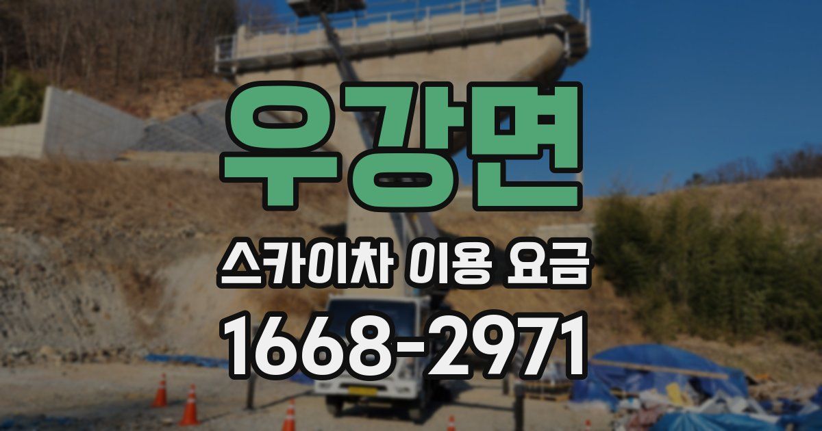 우강면 스카이차 이용 요금