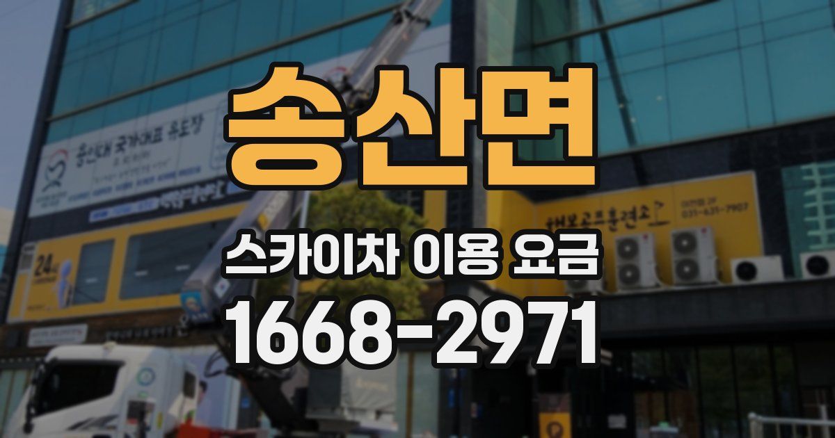 송산면 스카이차 이용 요금
