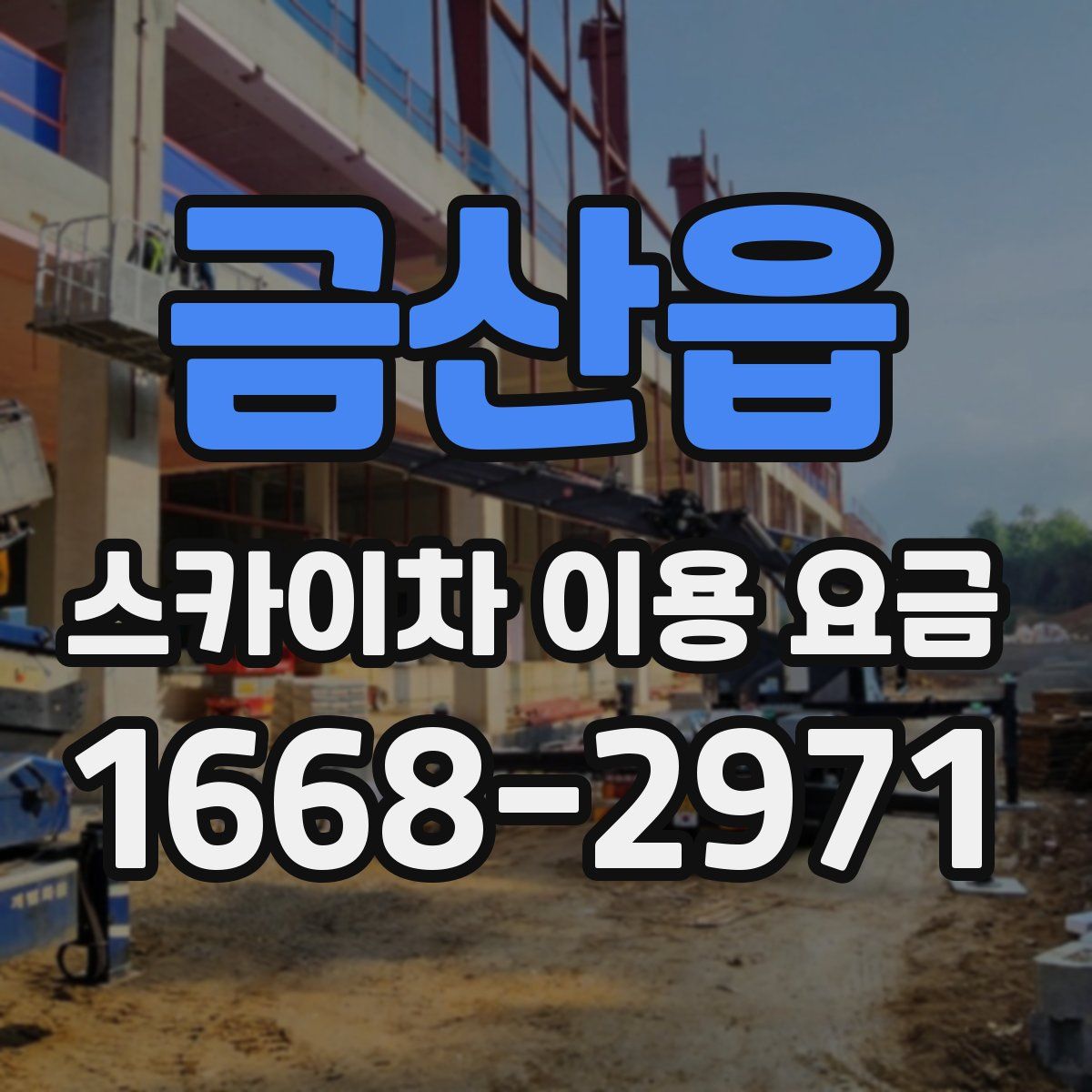 금산읍 스카이차 이용 요금