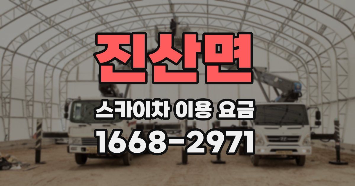 진산면 스카이차 이용 요금