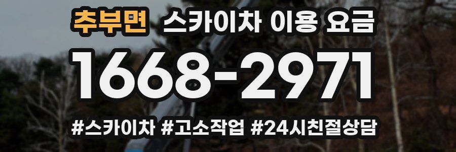 추부면 스카이차 이용 요금
