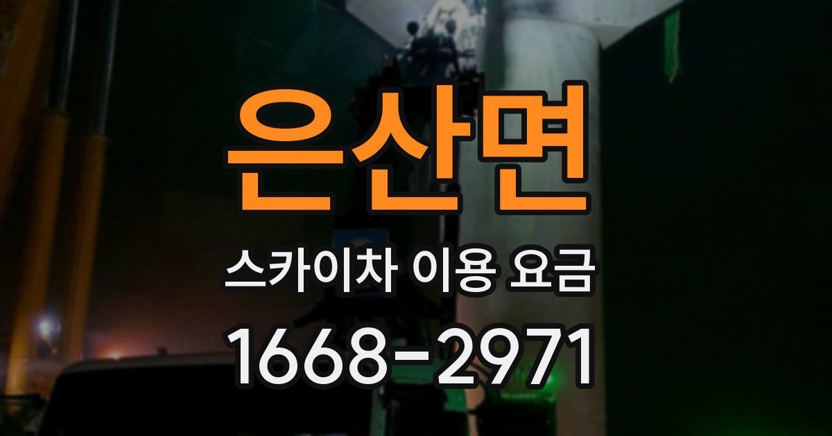 은산면 스카이차 이용 요금