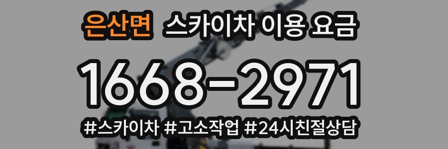 은산면 스카이차 이용 요금