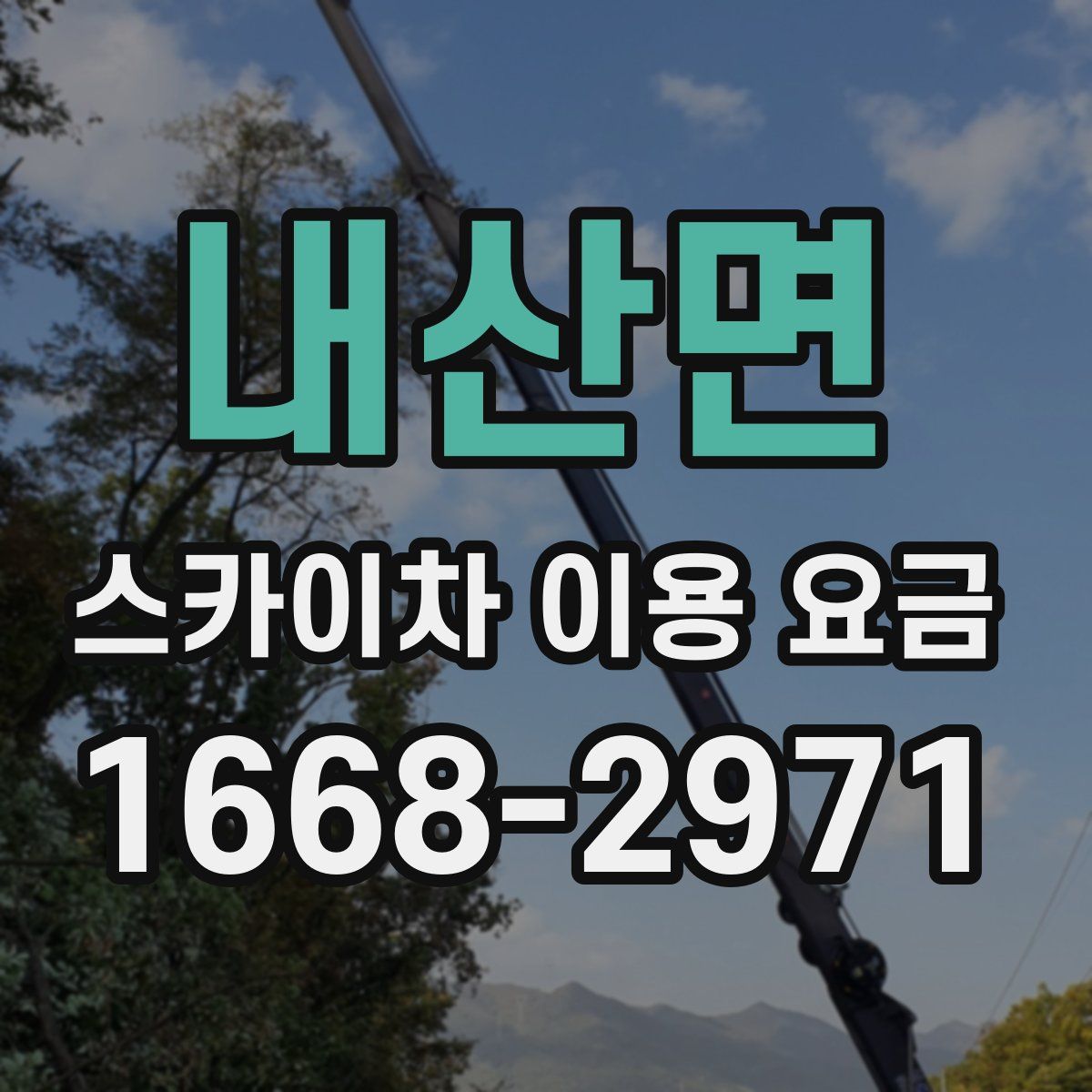 내산면 스카이차 이용 요금