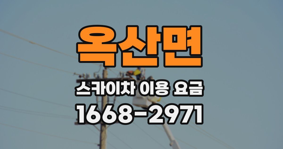 옥산면 스카이차 이용 요금